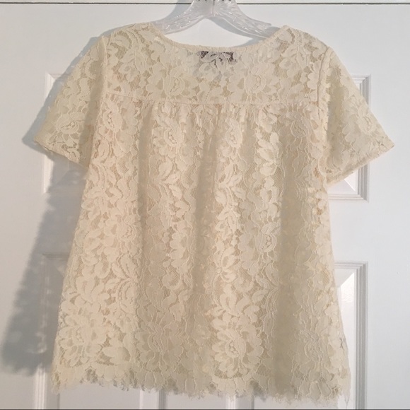 Ann Taylor LOFT Lace Blouse - Picture 2 of 7